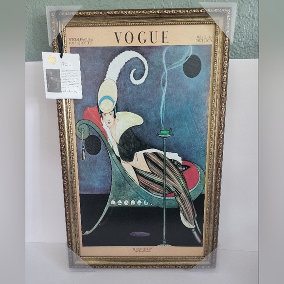 Brand new never used - A Vogue Cover Of A Woman sitting in a chair July 1914 - Picture 1 of 6